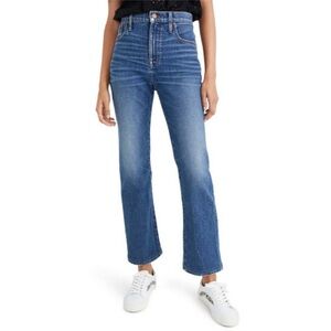 NWT Madewell Slim Demi Bootcut Medium Wash Size 37P 37 Petite Ankle Flare